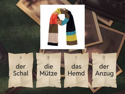 Wortschatz Kleidung MEc01c