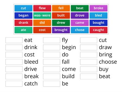 Irregular Verbs - b to f