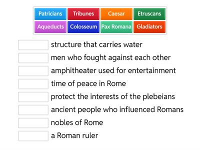 Ancient Rome Key Terms
