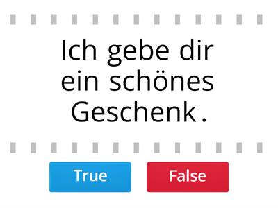 Adjektivendungen: Richtig oder falsch? A2/B1