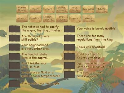 Beg. Latin 2 Lesson 7 Vocab Derivatives 1