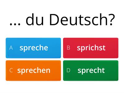 Verb "sprechen" 