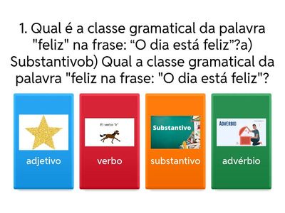 Quiz de Gramática - Ensino Fundamental