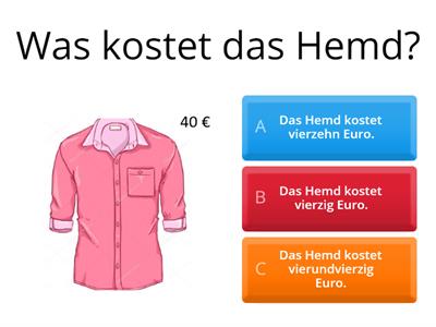 wie viel kostet kleidung