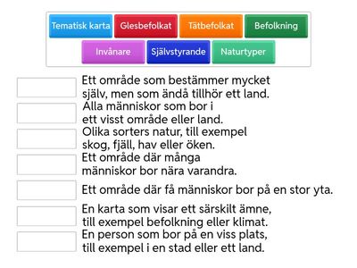 Begrepp geografi 