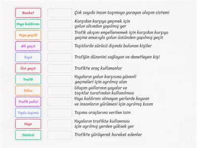 Trafik ile ilgili kavramlar