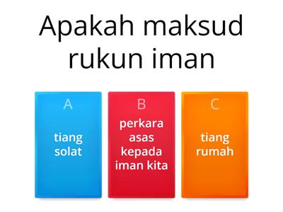 RUKUN IMAN TAHUN 1