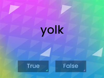 True False Heart words (6) 