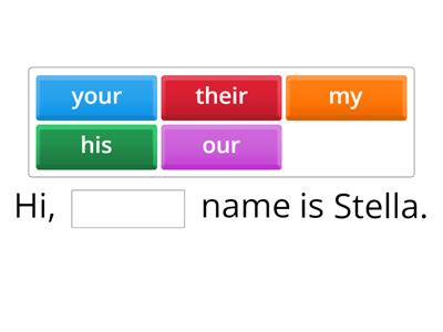 Possessive adjectives - Startup 1 - Unit 2, Lesson 1