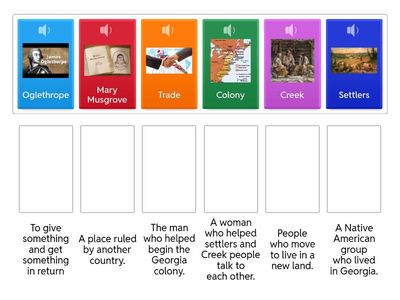 Georgia Colony Words to Know