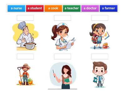 Is she a teacher?職業單字練習