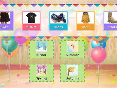 clothes and weather speed sorting