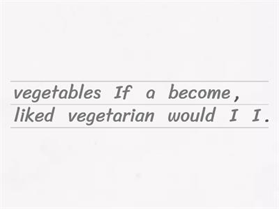 Second conditional unjumble