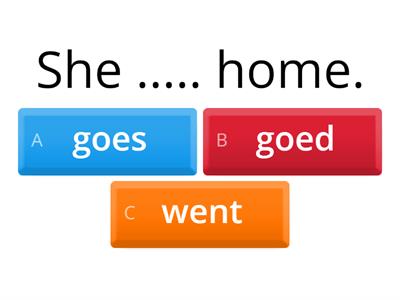 Past simple - affirmative+negative