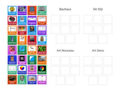 WordWall Design Movements