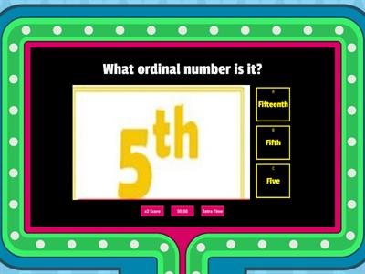 ORDINAL NUMBERS