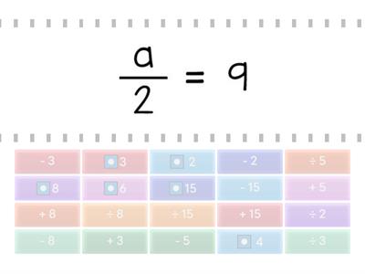 Solve One-Step Equations