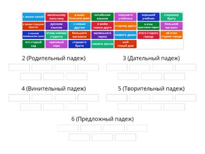 Падежи (ед. число, м.р.)