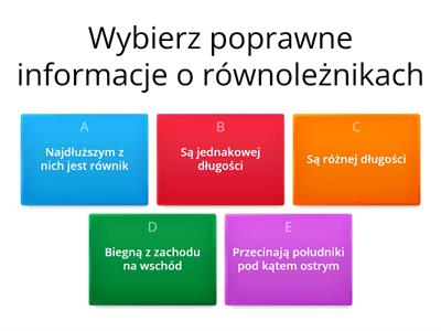 Lądy i oceany na Ziemi - powtórzenie