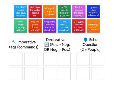 "Question Tags" Contrasting - FDM