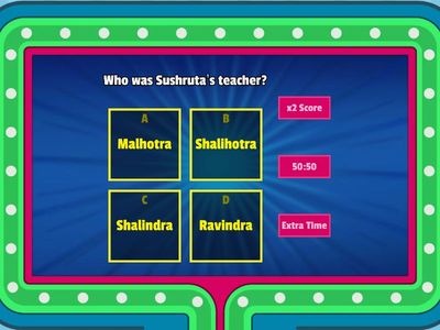 Sushruta Wordwall Quiz.