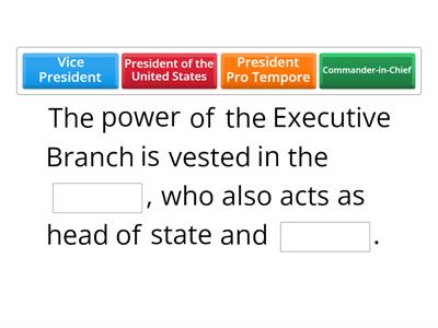  Executive Branch 