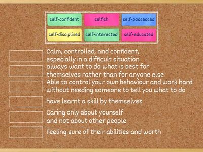 Matching Vocabulary: Personal Qualities