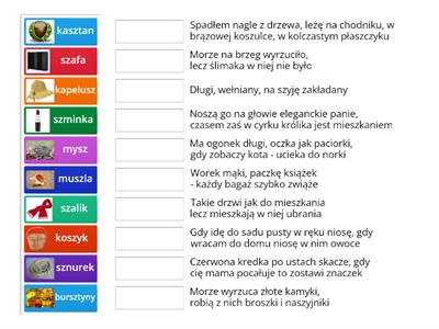 Zagadki z głoską "sz"