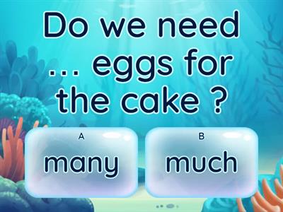 Quantifiers (a lot of / much / many / a little / a few)