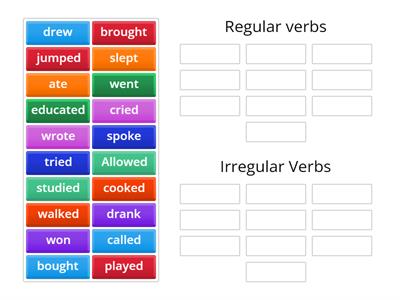 Regular and Irregular Verb
