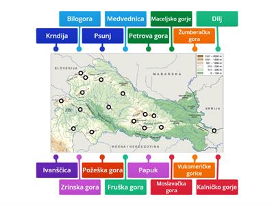 Nizinska Hrvatska - pobrđa i sredogorja