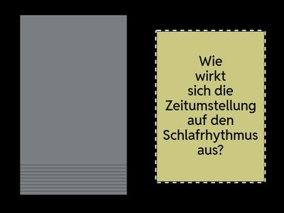 Zeitumstellung => Fragen