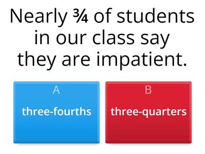 Extra: Week 5 Class 1 (Unit 5A): Vocabulary Types of Numbers