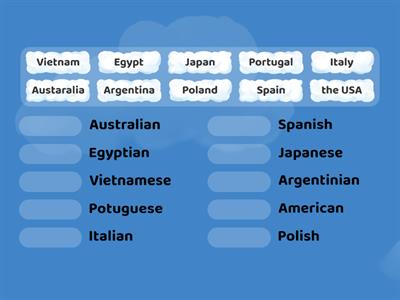 nationalities + countries 2