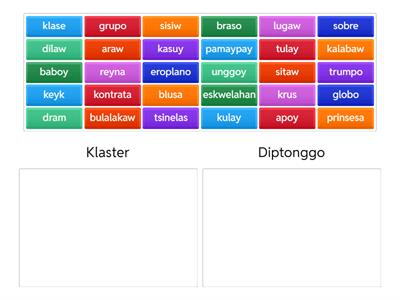 Grade 3: Klaster at Diptonggo