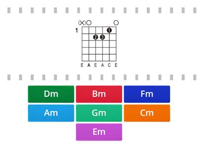 Chord Match Game - Minor Chords