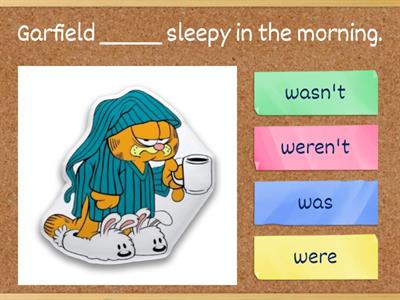 Past Simple "was/were", "wasn't/weren't" - Garfield