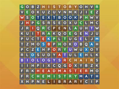 School Vocabulary - 15 words