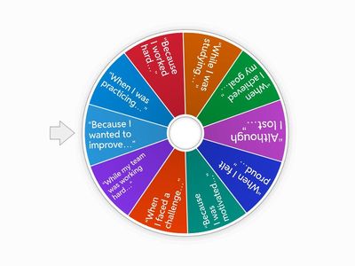 when/ while/ because story