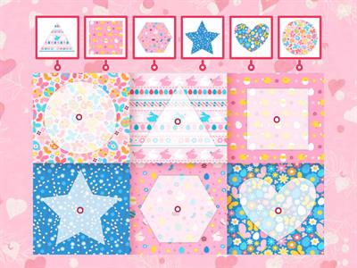 Сенсорна гра "Добери латочку" геометричні фігури