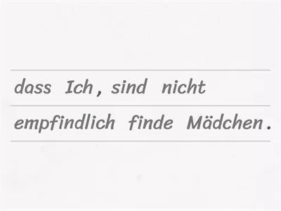 Dass- Sätze 