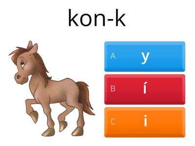 Procvičování y, ý, i, í