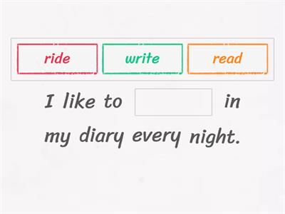 READ, WRITE or RIDE