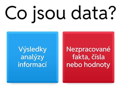 data a INFORMACE