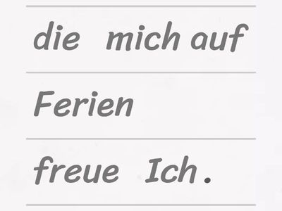 Reflexive Verben - Reihenfolge im Satz