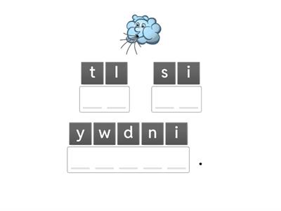 Happy Street - Unit 8 - anagrams - zpřeházená písmena