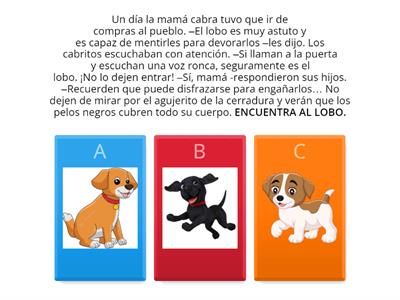 El lobo y los siete cabritos.  