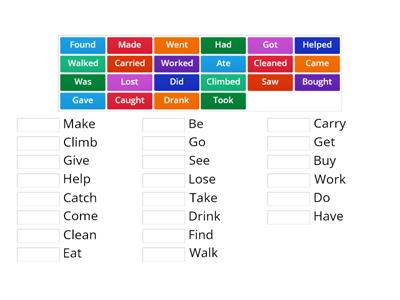 KB4 - Past Verbs (Regular & Irregular)