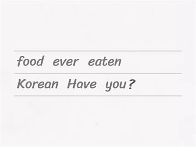 Present Perfect + ever/never