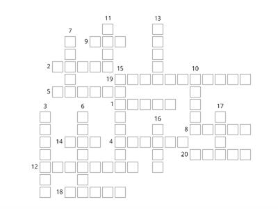Кръстословица - уроци 3 - 4 